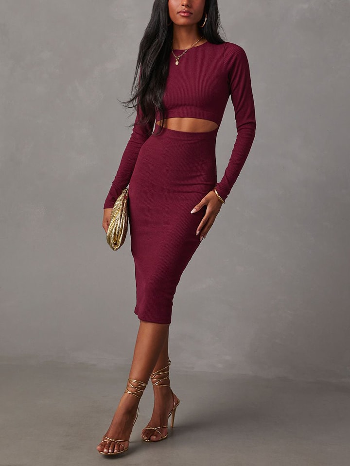 Milan Kiss Sukienka w kolorze bordowym rozmiar: M