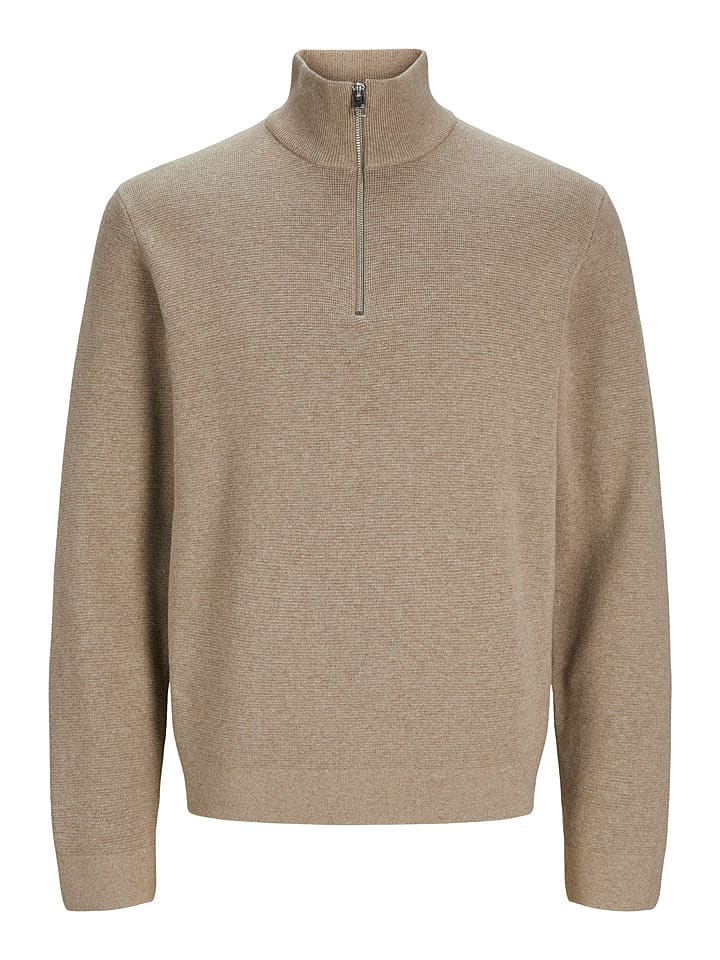 Jack & Jones Sweter "Milano" w kolorze beżowym rozmiar: L