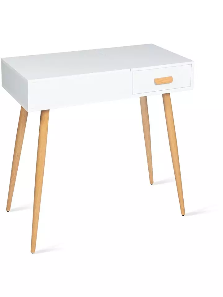 IDOMYA Essentials Toaletka "Serena" w kolorze biało-jasnobrązowym - 80 x 75 x 39 cm rozmiar: onesize