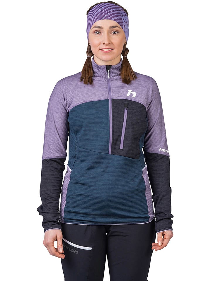 Hannah Koszulka funkcyjna "Meda" w kolorze granatowo-fioletowo-antracytowym rozmiar: 42