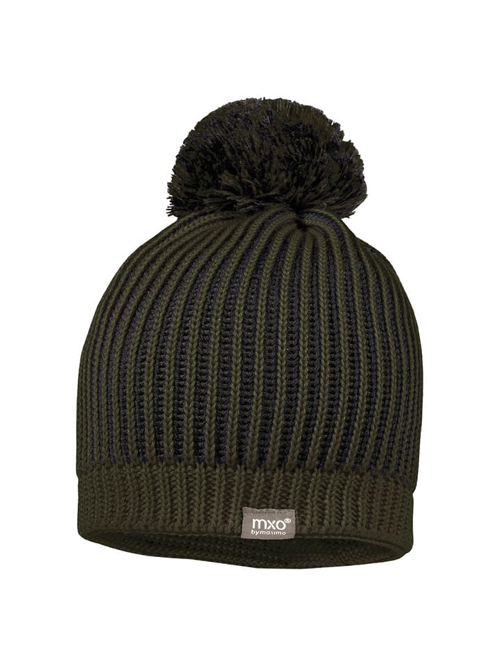 MaxiMo Wełniana czapka w kolorze ciemnozielonym rozmiar: 53 cm
