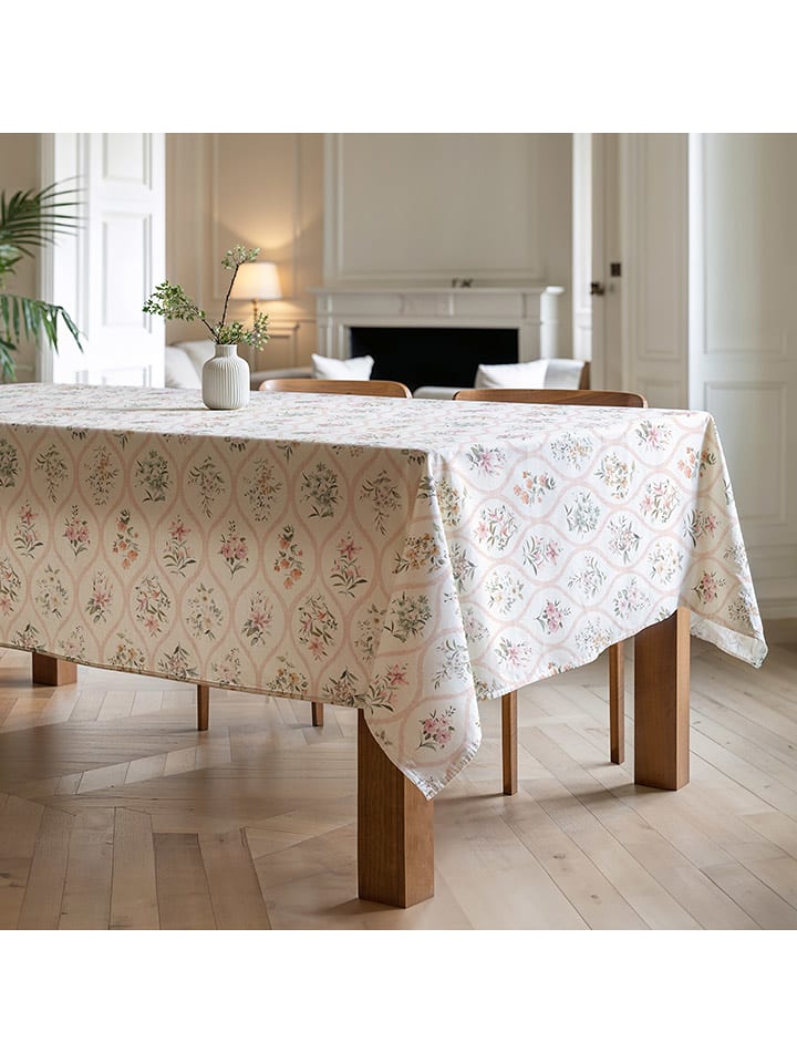 Mint Rugs Obrus "Patrice" w kolorze biało-jasnoróżowym rozmiar: 155x250 cm