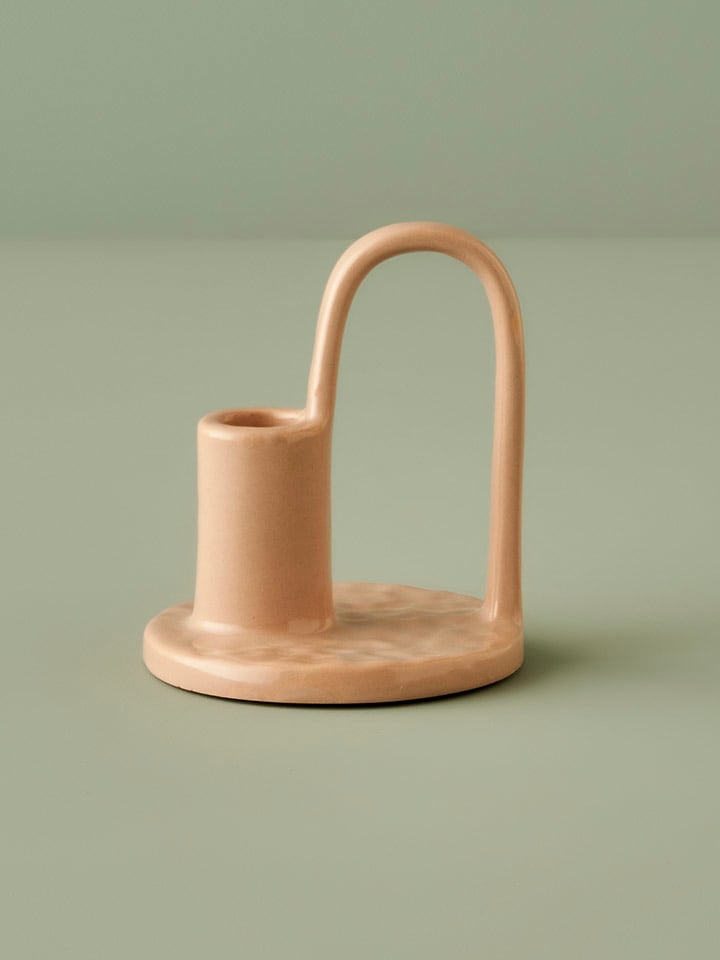 BELLA MAISON Świecznik "Costa" w kolorze beżowym - wys. 19 x Ø 10 cm rozmiar: onesize