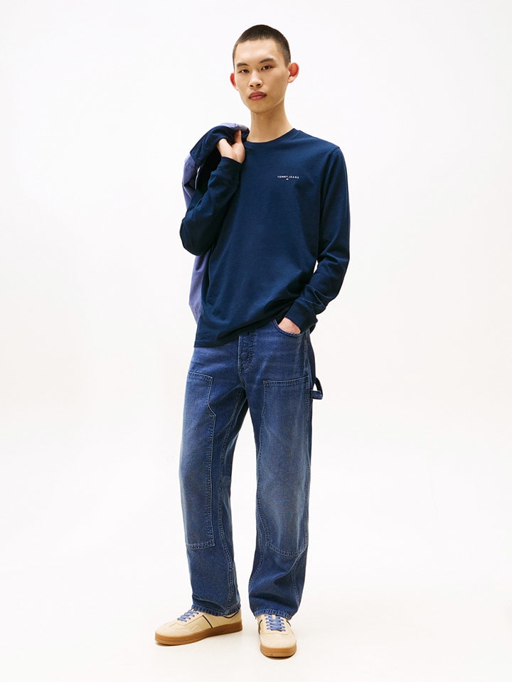 TOMMY JEANS Koszulka w kolorze granatowym rozmiar: L