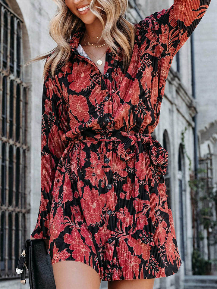 Milan Kiss Sukienka w kolorze czarno-czerwonym rozmiar: S