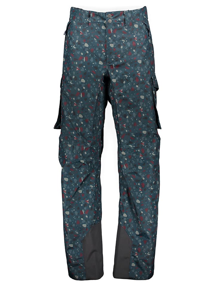 Helly Hansen Spodnie narciarskie "Ullr" w kolorze granatowym ze wzorem rozmiar: M