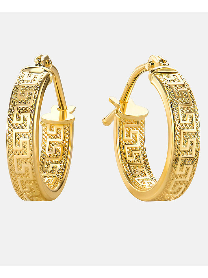 Revoni Złote kolczyki-kreole rozmiar: onesize