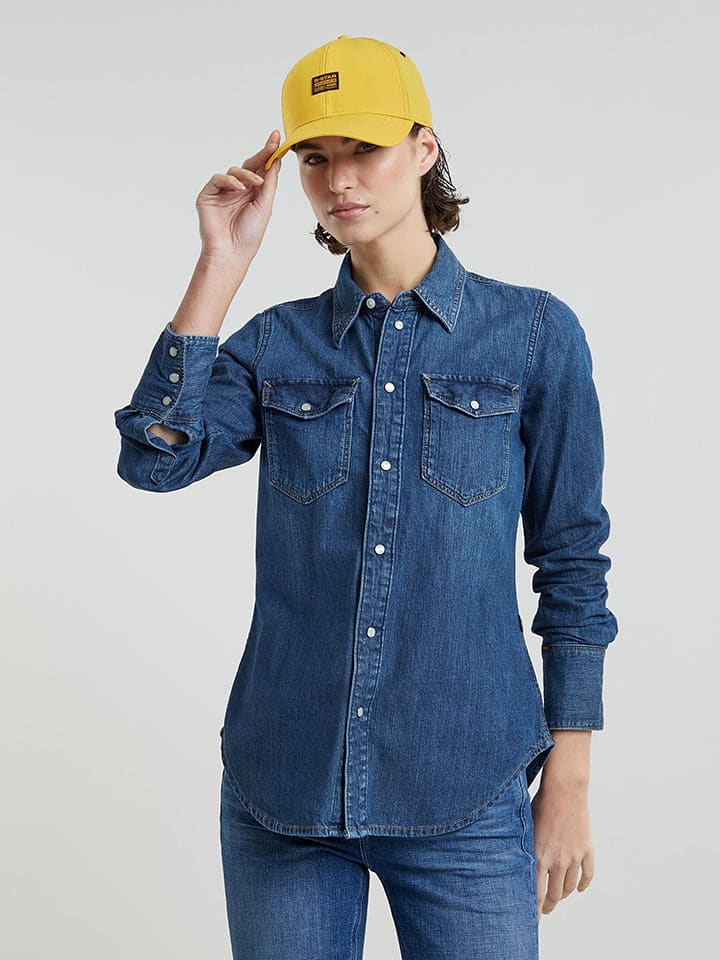 G-Star Koszula dżinsowa w kolorze granatowym rozmiar: L