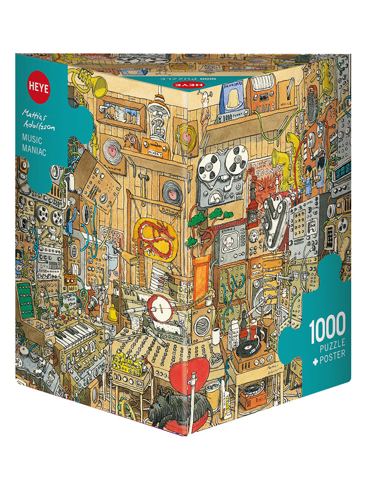 HEYE 1000-częściowe puzzle "Music Maniac" - 12+ rozmiar: onesize