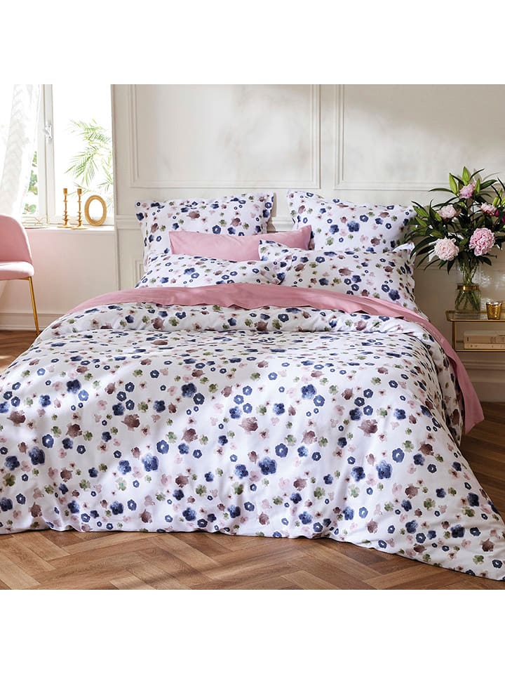 CXL by Christian Lacroix Satynowe prześcieradło w kolorze jasnoróżowym na gumce rozmiar: 180x200 cm