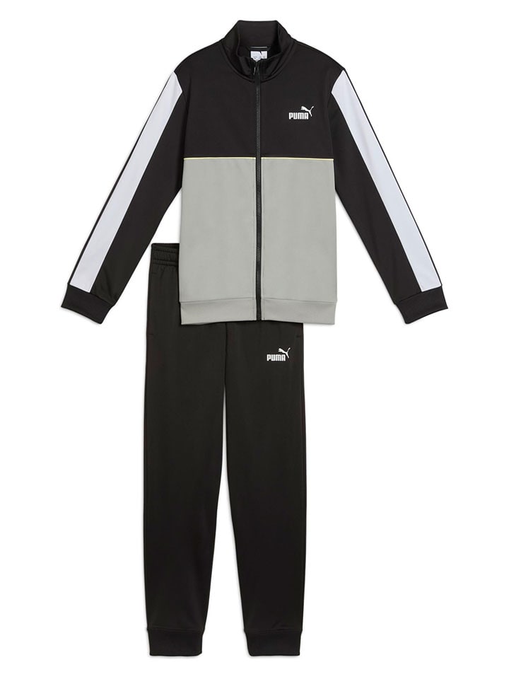 Puma Strój sportowy w kolorze czarno-szarym rozmiar: 152