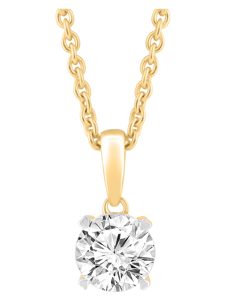 Diamonds lab grown Złota zawieszka z diamentem rozmiar: onesize