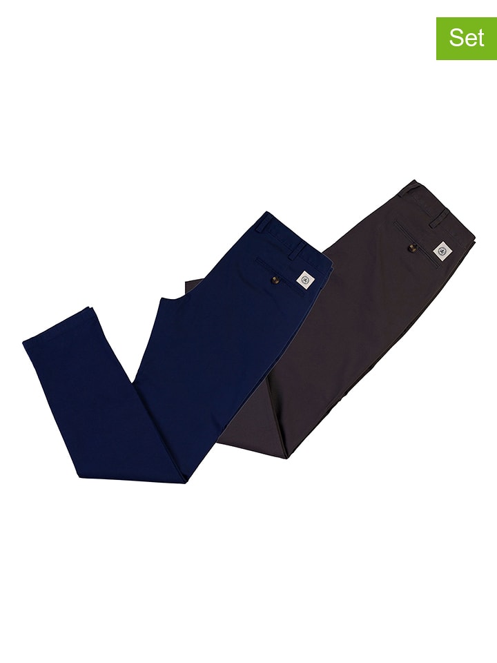 The Time of Bocha Bojówki (2 szt.) w kolorze oliwkowym i granatowym rozmiar: 44