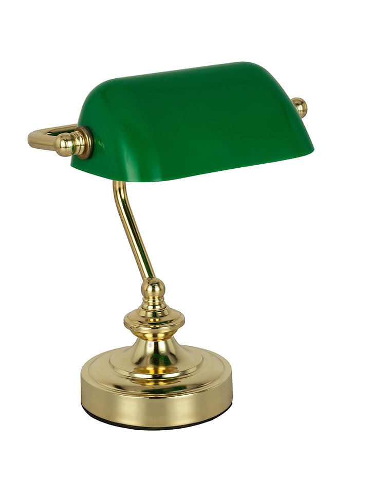 Globo lighting Lampa stołowa "Antique" w kolorze złoto-zielonym - 19 x 24 x 16,5 cm rozmiar: onesize