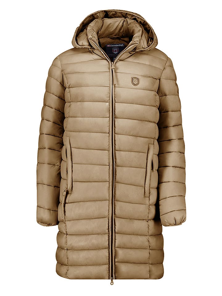 Canadian Peak Płaszcz pikowany "Akitaleak" w kolorze jasnobrązowym rozmiar: XL