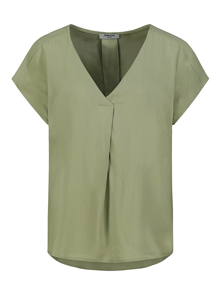 Sublevel Bluzka w kolorze khaki rozmiar: M