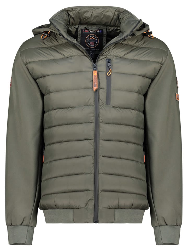 Geographical Norway Kurtka pikowana "Boswell" w kolorze khaki rozmiar: L
