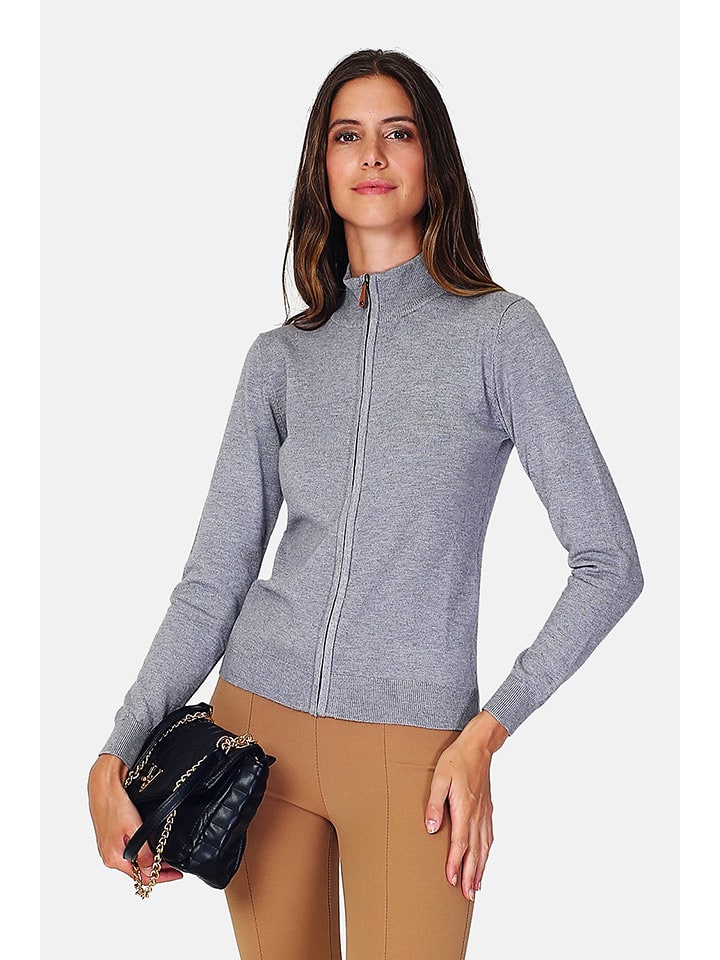 ASSUILI Kardigan w kolorze szarym rozmiar: 40