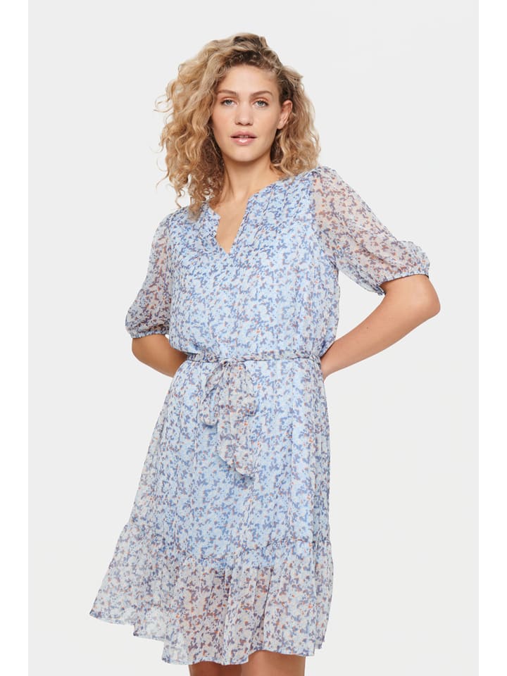 SAINT TROPEZ Sukienka "Saint Tropez" w kolorze błękitnym rozmiar: XS