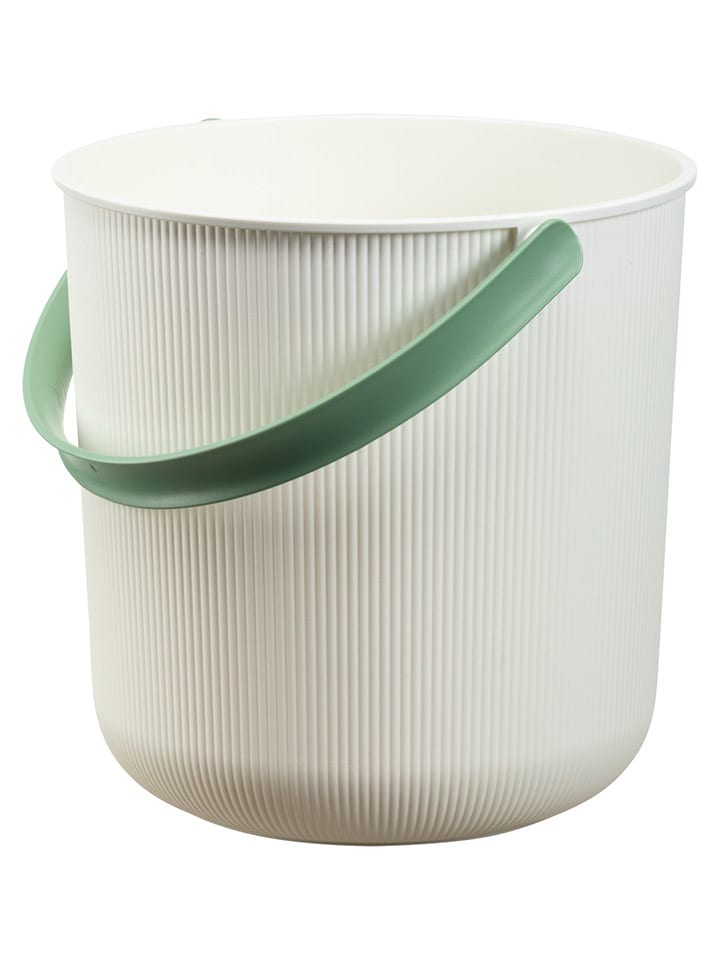NHG Wiadro w kolorze biało-zielonym - 27,7 x 25,8 x 27,1 cm rozmiar: onesize