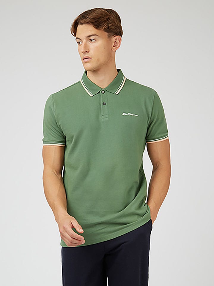 Ben Sherman Koszulka polo w kolorze zielonym rozmiar: L