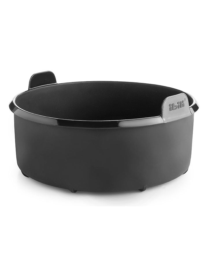 Ibili Forma w kolorze czarnym do pieczenia w frytkownicy beztłuszczowej - Ø 20 cm rozmiar: onesize