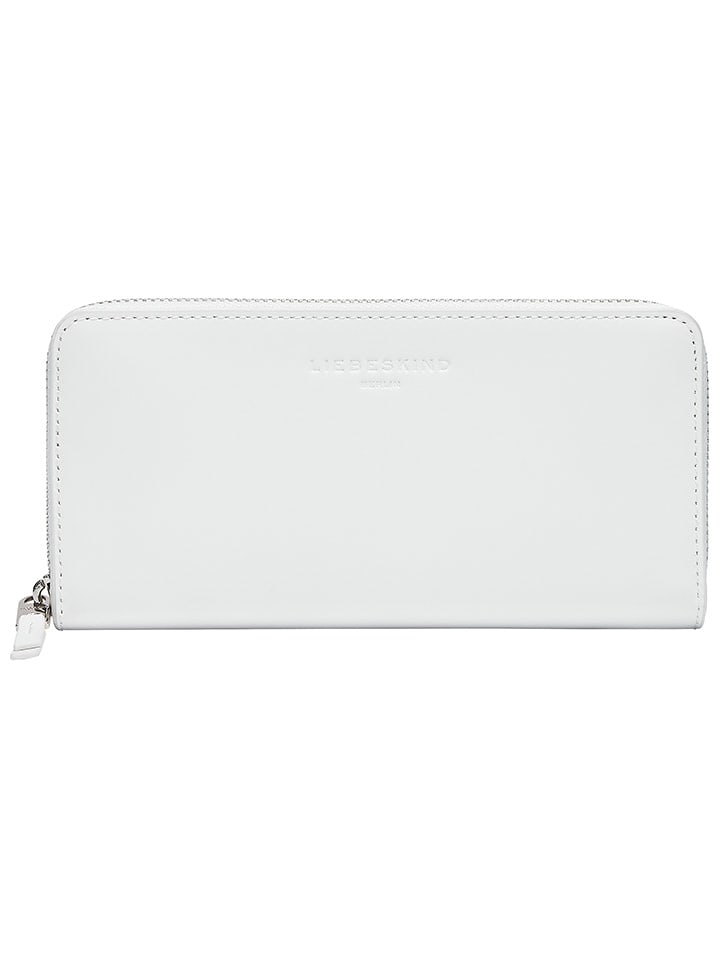 Liebeskind Berlin Skórzany portfel "Sally" w kolorze białym - 19 x 9 x 2 cm rozmiar: onesize