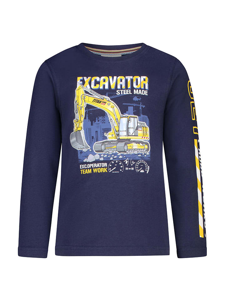 Salt and Pepper Koszulka "Excavator" w kolorze granatowym rozmiar: 104/110