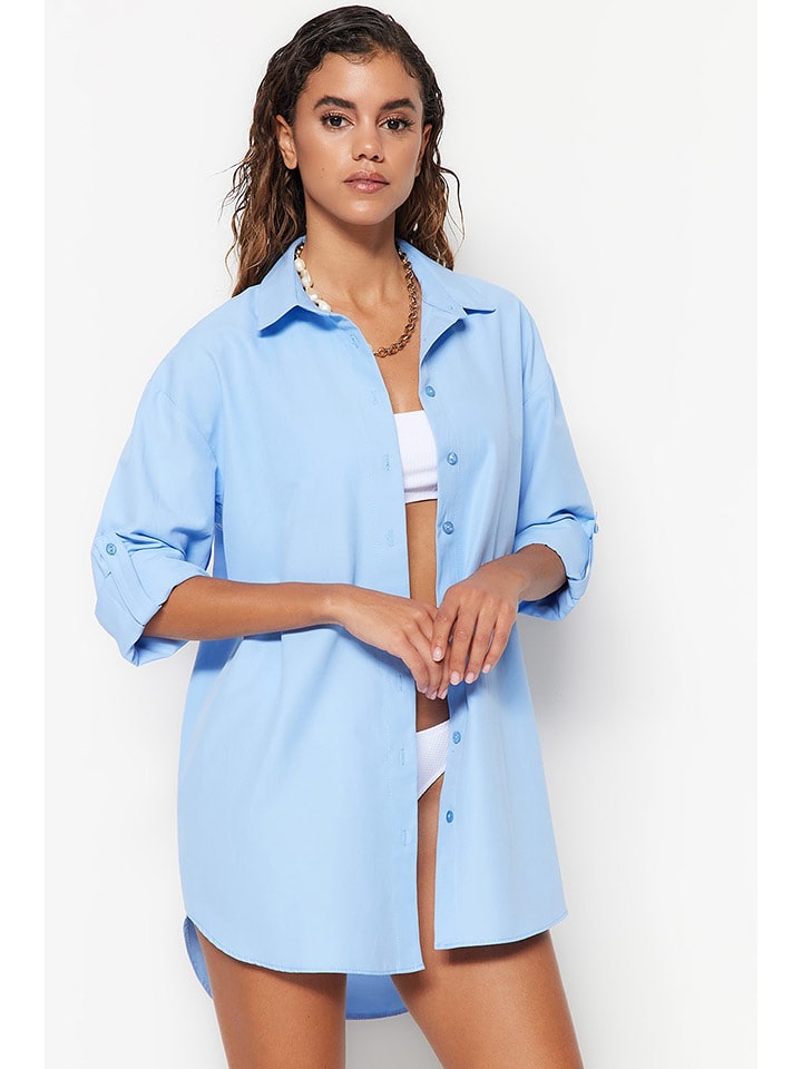 trendyol Koszula w kolorze błękitnym rozmiar: 38