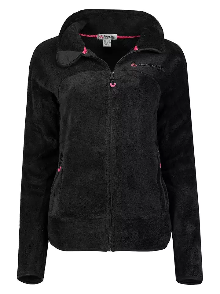 Canadian Peak Kurtka polarowa "Udilas" w kolorze czarnym rozmiar: L