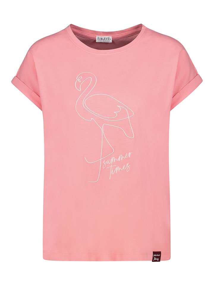 Sublevel Koszulka w kolorze jasnoróżowym rozmiar: XS