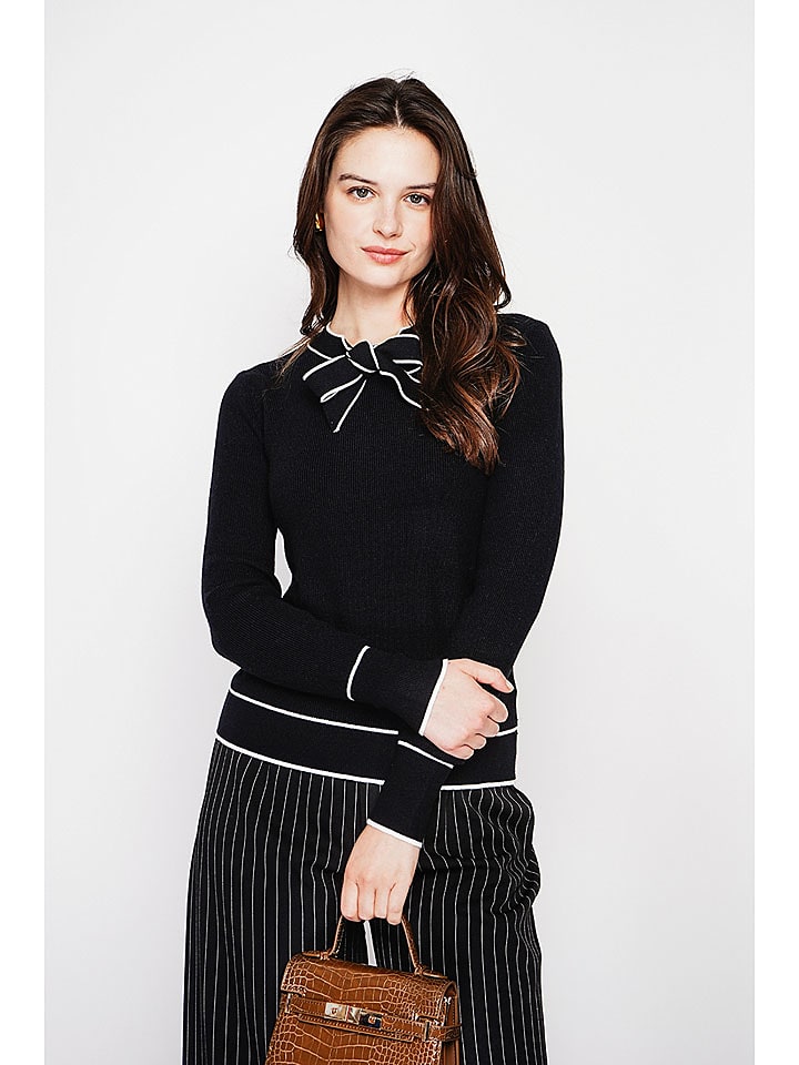 C& Jo Sweter w kolorze czarno-białym rozmiar: 42