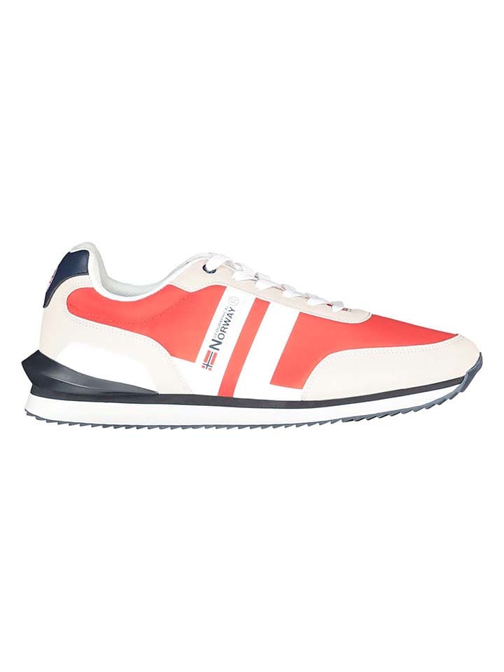 Geographical Norway Sneakersy "Orlando" w kolorze beżowo-czerwonym rozmiar: 43
