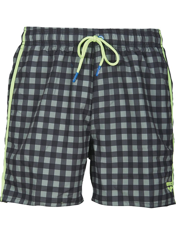 Arena Szorty kąpielowe "Small Checks" w kolorze czarno-szarym rozmiar: S