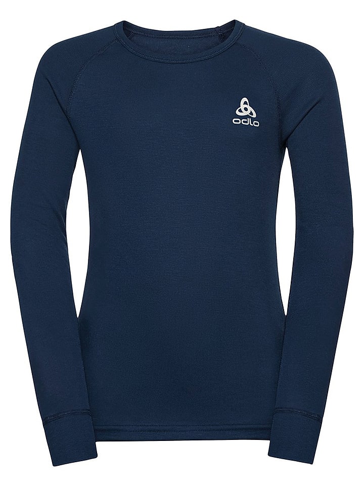 Odlo Podkoszulek funkcyjny "Active Warm Eco" w kolorze granatowym rozmiar: 164