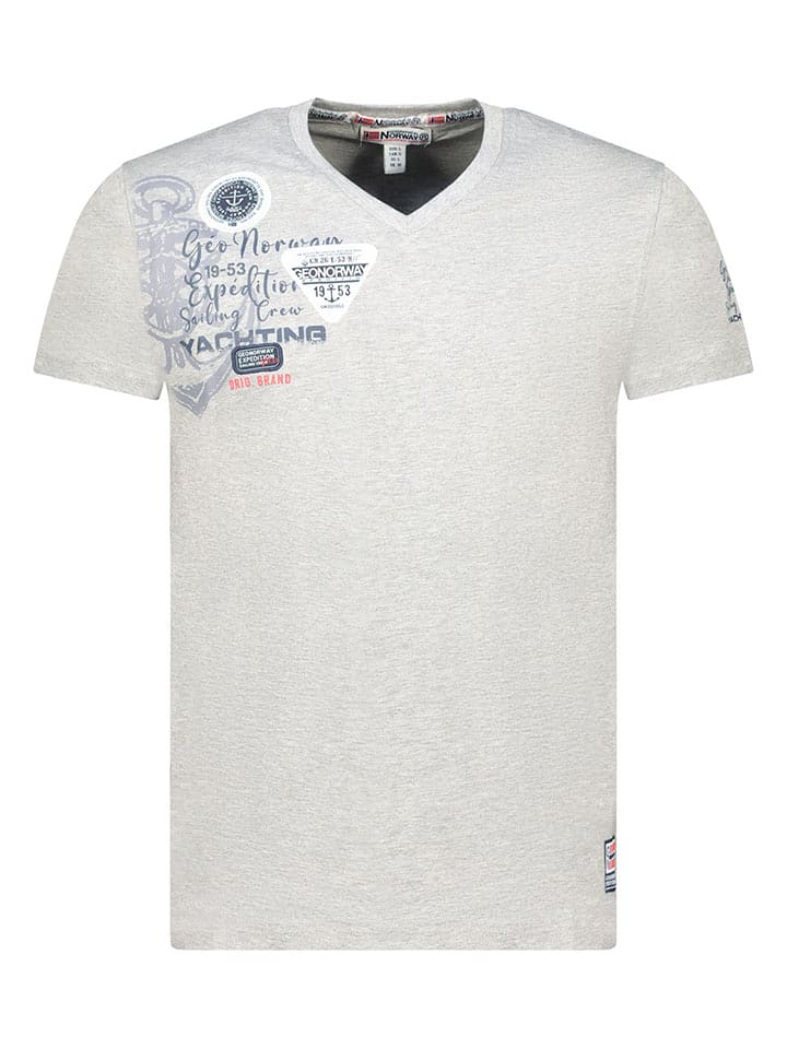 Geographical Norway Koszulka "Jademora" w kolorze szarym rozmiar: S