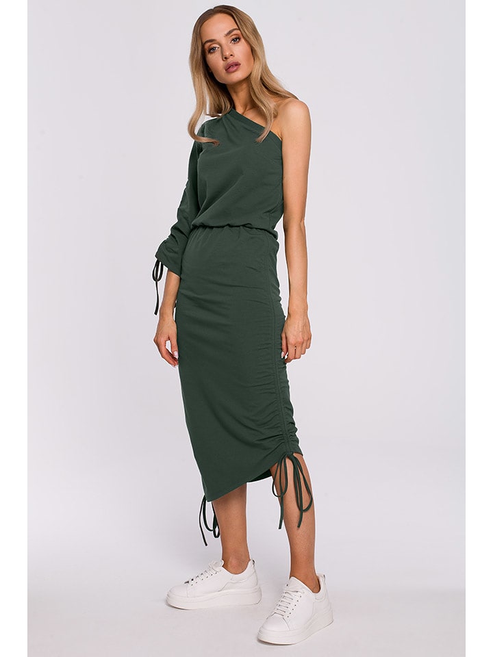 made of emotion Sukienka w kolorze ciemnozielonym rozmiar: M