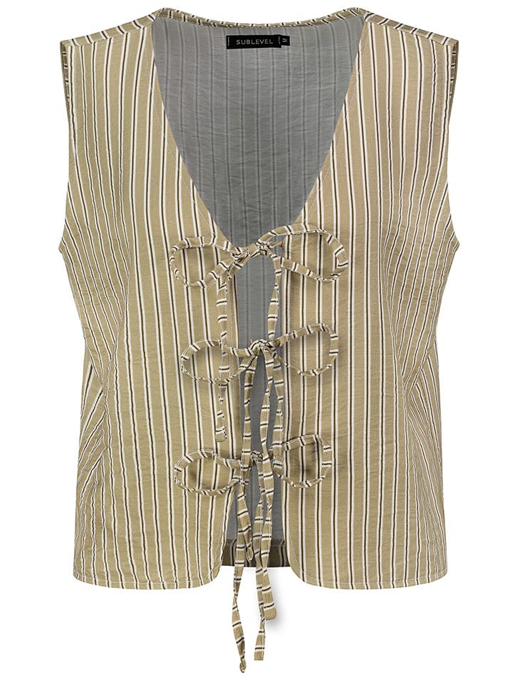 Sublevel Kamizelka w kolorze szarobrązowo-czarnym rozmiar: L