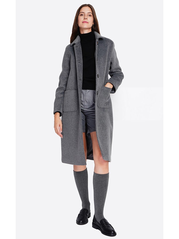ASSUILI Płaszcz przejściowy w kolorze ciemnoszarym rozmiar: 36