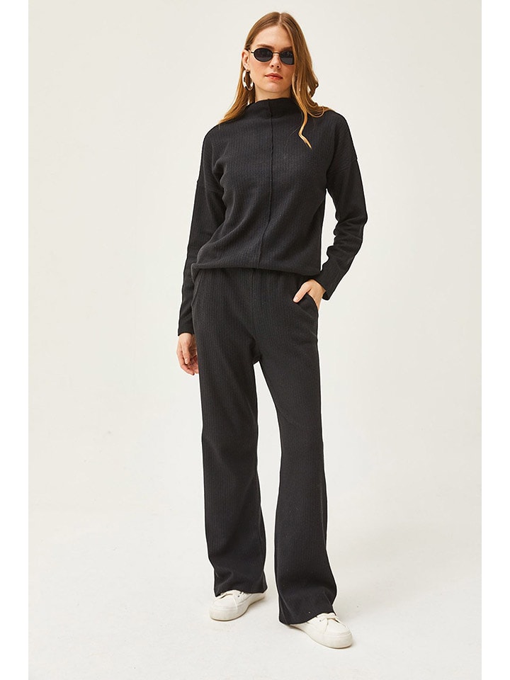 trendyol 2-częściowy zestaw w kolorze czarnym rozmiar: L