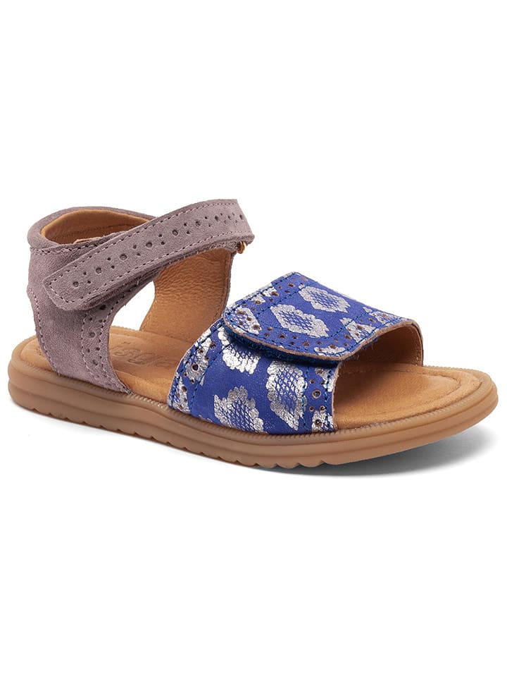 bisgaard Skórzane sandały w kolorze fioletowo-niebiesko-srebrnym rozmiar: 34