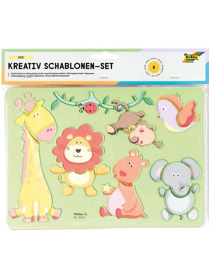 folia PAPER Zestaw kreatywny "Zoo" ze wzorem rozmiar: onesize