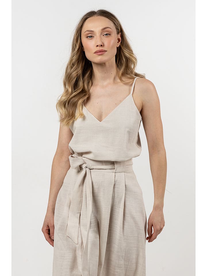 Awama Top w kolorze beżowym rozmiar: M