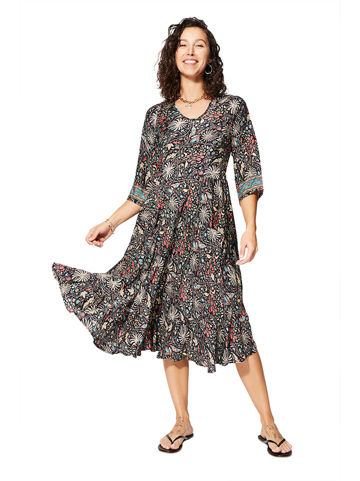 Aller Simplement Sukienka w kolorze czarno-kremowym rozmiar: 42