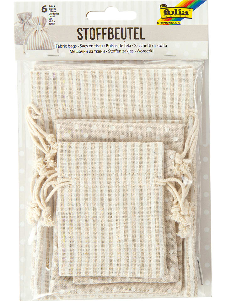 folia PAPER Woreczki (6 szt.) w kolorze jasnobrązowym rozmiar: onesize