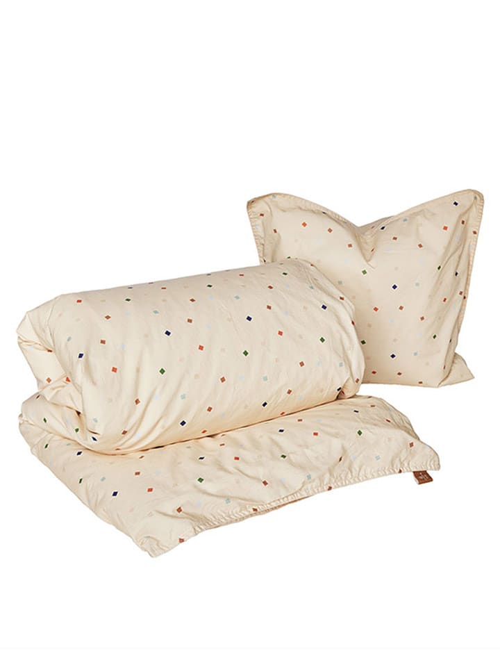 OYOY mini 2-częściowy komplet pościeli "Konfetti" w kolorze kremowym rozmiar: onesize