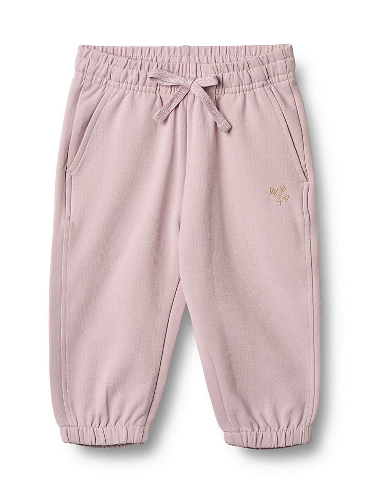 Wheat Spodnie dresowe "Cruz" w kolorze jasnoróżowym rozmiar: 86