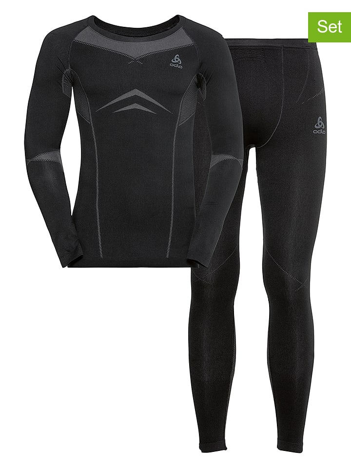 Odlo 2-częściowy zestaw funkcyjny "Fundamentals Performance Warm" w kolorze czarnym rozmiar: XL