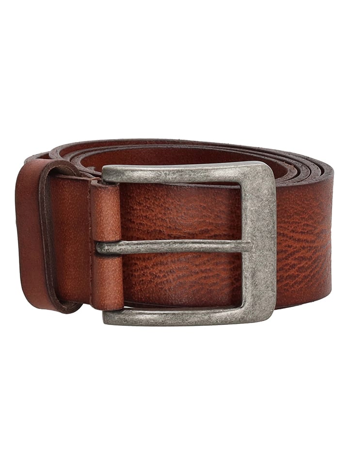 HIDE & STITCHES Skórzany pasek w kolorze jasnobrązowym rozmiar: onesize