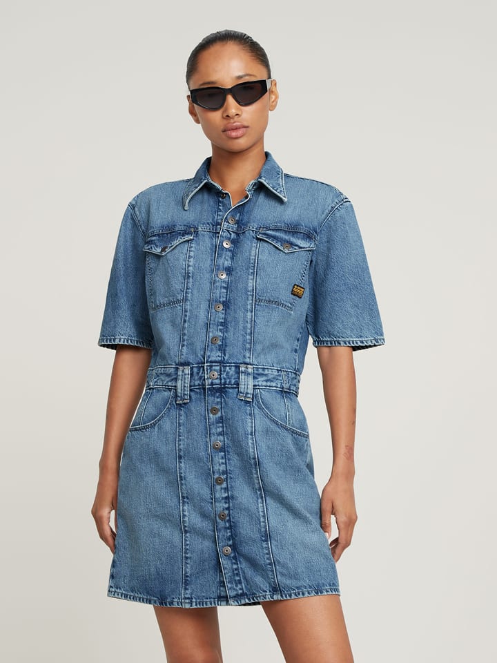 G-Star Sukienka dżinsowa w kolorze niebieskim rozmiar: XS